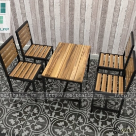 Bàn ghế cafe phong cách - BGCF003 