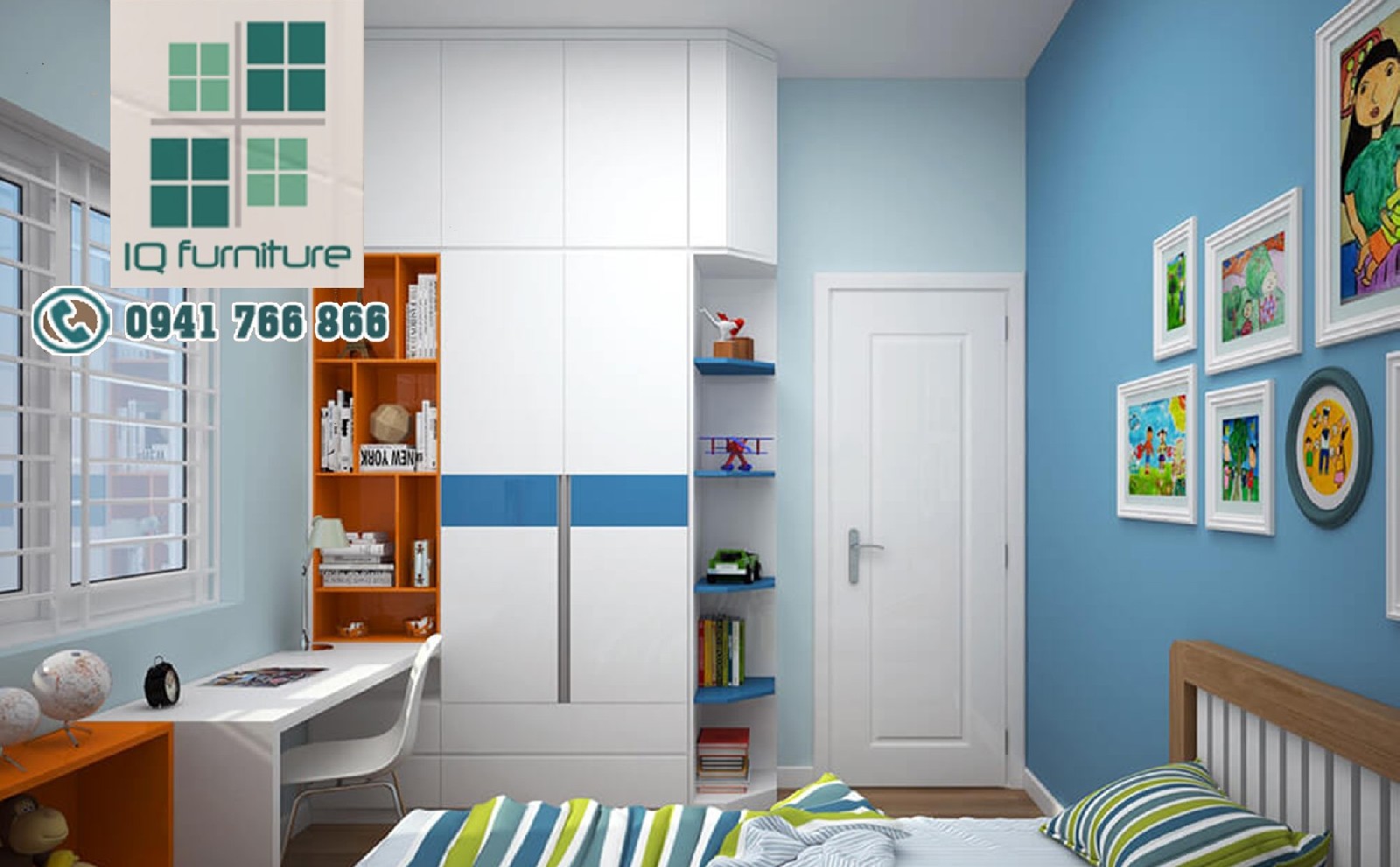 Thiết kế nội thất phòng ngủ trẻ em Hải Phòng