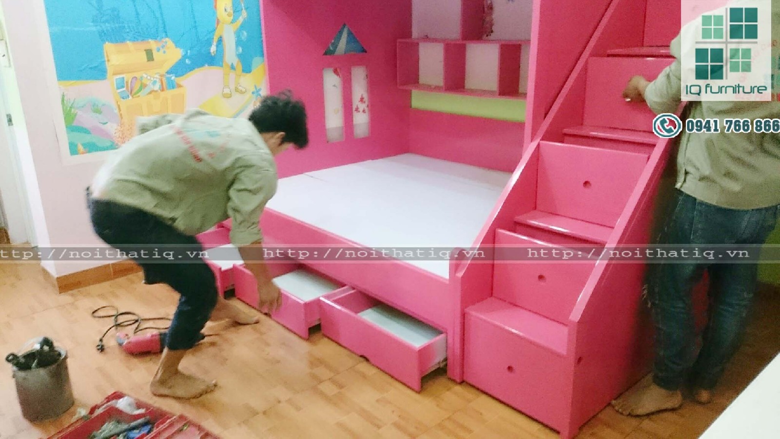 Giường tầng trẻ em giá rẻ tại Hải Phòng